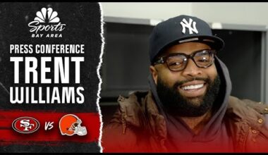 Trent Williams regrets missing Brock Purdy's TD dance in 49ers' win vs. Browns | NBC Sports Bay Area