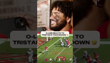 “We all just ended up hugging in the corner.” 😂 #buccaneers #tristanwirfs #celly #tampabay #nfl