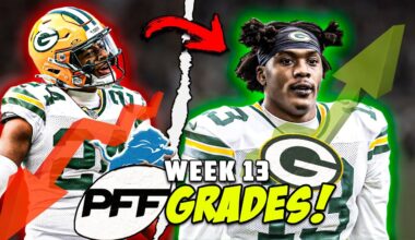 Reacting to Packers PFF Grades in WIN vs Lions!!!