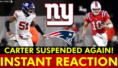The NY Giants Have An Abdul Carter PROBLEM + Fire Joe Schoen | Giants vs. Patriots News