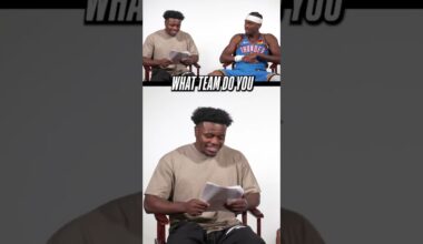 SGA gets quizzed on his NBA journey so far 👀