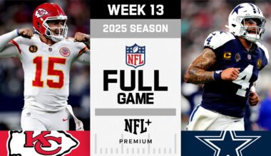 Epic Thanksgiving Game! Kansas City Chiefs vs. Dallas Cowboys FULL GAME | NFL 2025 Season Week 13