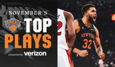 New York Knicks Top Plays: November Recap