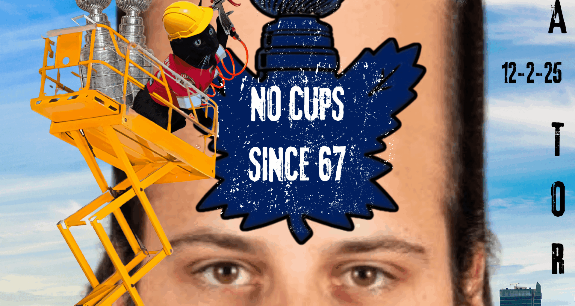 JP helping maintain Toronto's fuckin' skyscraper