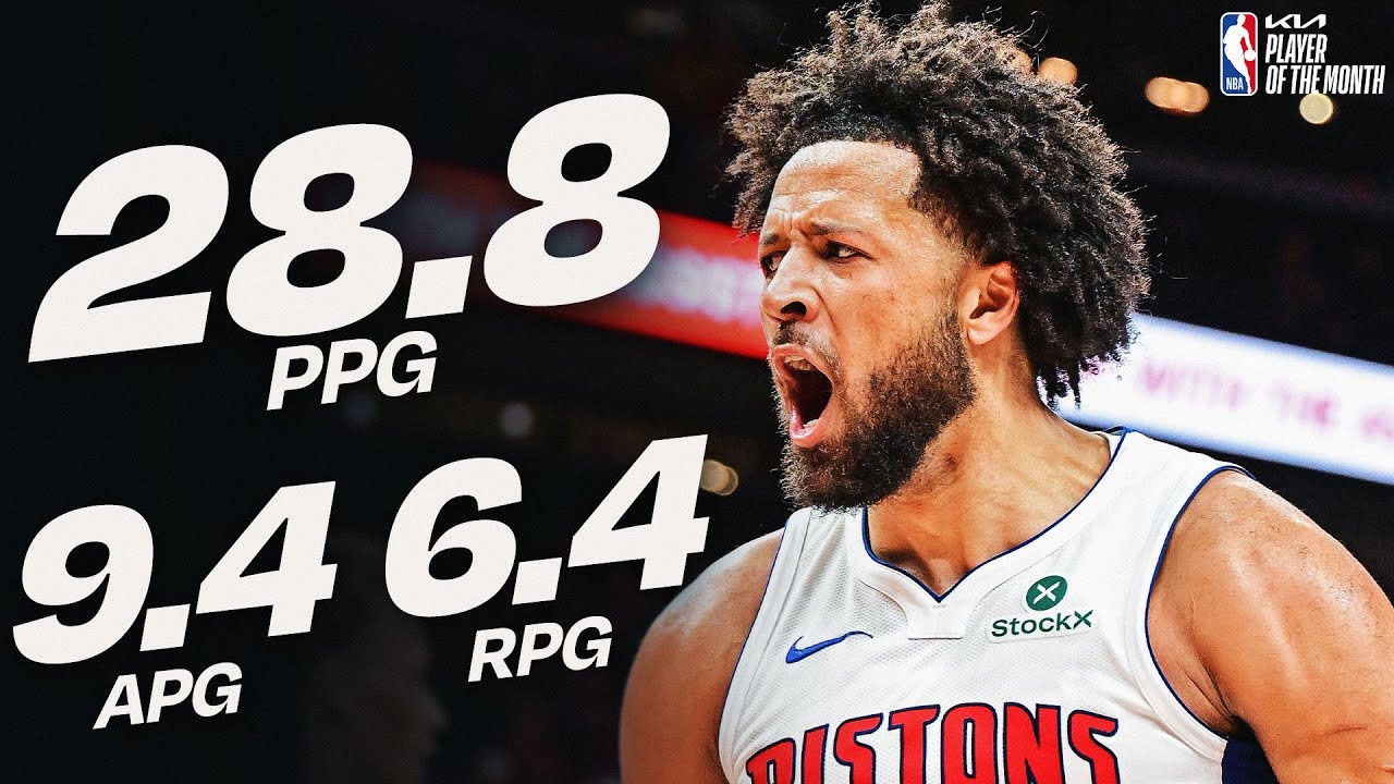 Cade Cunningham Named @kia  Eastern Conference Player of the Month