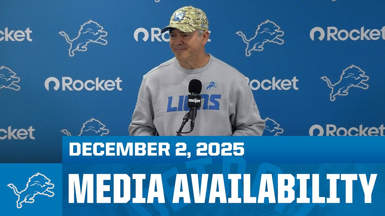Detroit Lions assistant coaches meet with the media | December 2, 2025