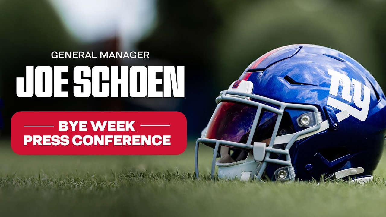 LIVE: GM Joe Schoen's Bye Week Press Conference | New York Giants