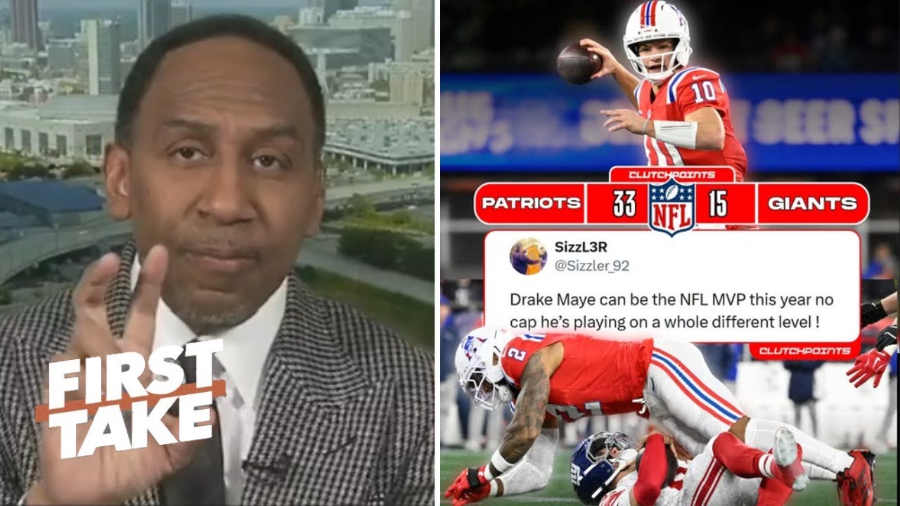 FIRST TAKE | Drake Maye is a generational talent! - Stephen A. on Patriots stub Giants 33-15 on MNF