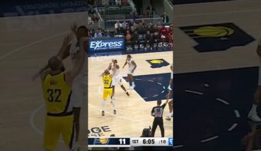 Jay Huff with his Second Three 🎯