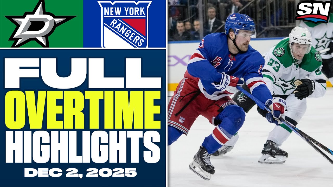 Dallas Stars at New York Rangers | FULL Overtime Highlights - December 2, 2025