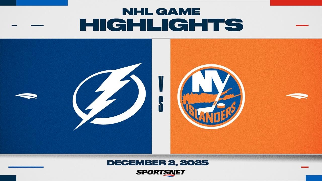 NHL Highlights | Lightning vs. Islanders - December 2, 2025