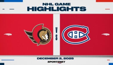 NHL Highlights | Senators vs. Canadiens - December 2, 2025