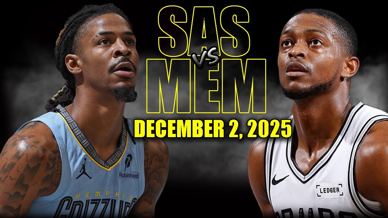 San Antonio Spurs vs Memphis Grizzlies Full Game Highlights - December 2, 2025 | NBA Season
