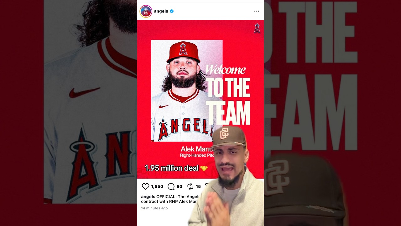 Alek Manoah signs with the LA Angels! ✍️ #mlb #baseball #manoah #angels #mlboffseason