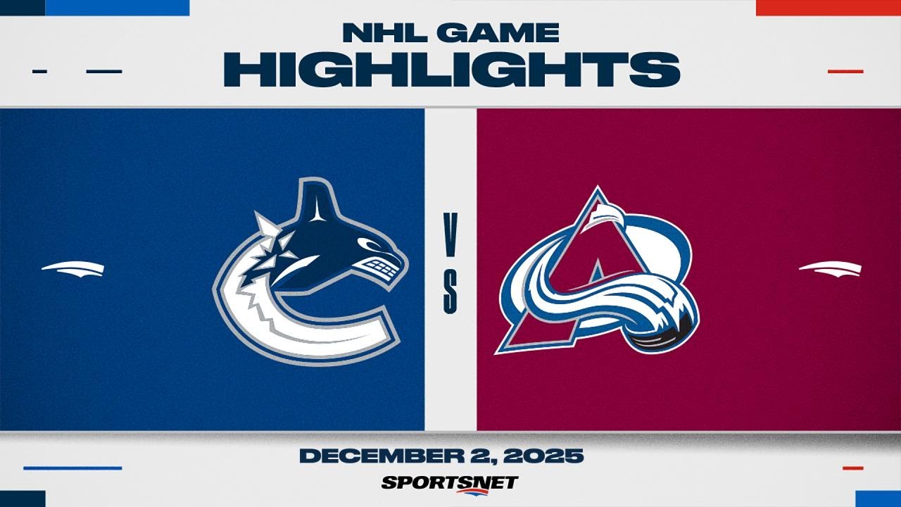 NHL Highlights | Canucks vs. Avalanche - December 2, 2025