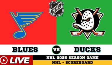 🔴LIVE : Anaheim Ducks Vs St. Louis Blues | NHL 2025 | NHL Live SCOREBOARD