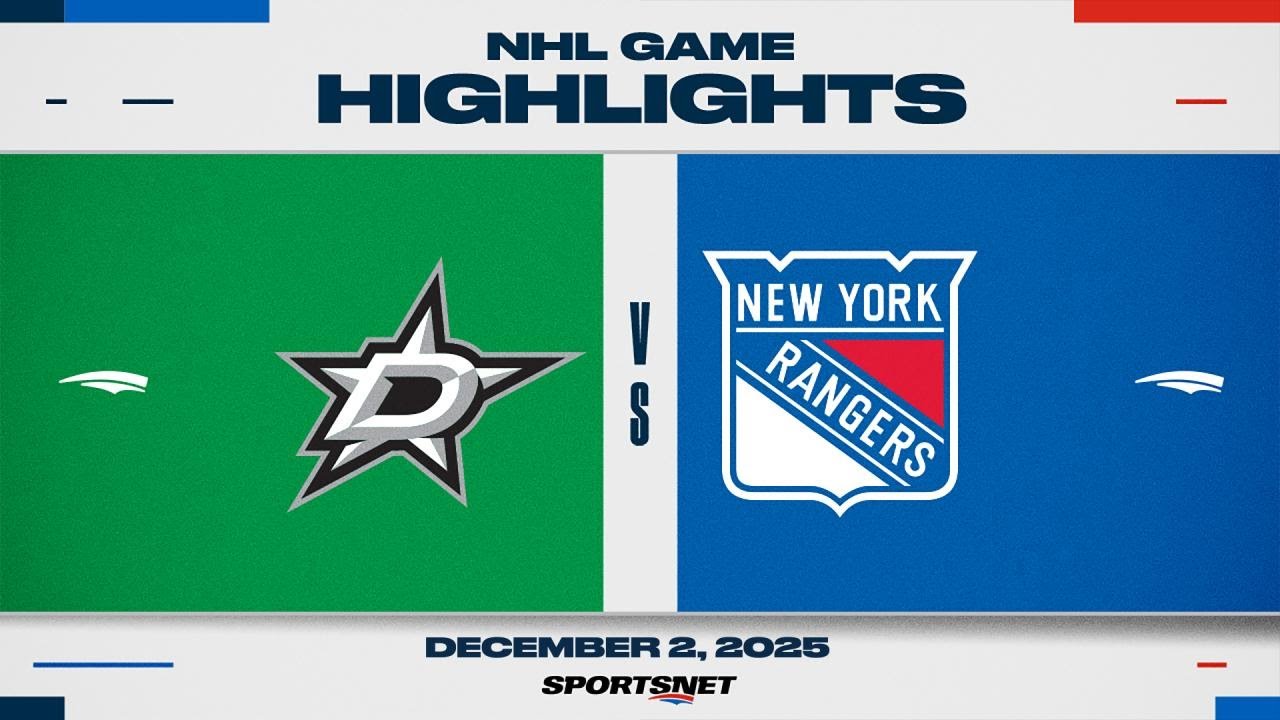 NHL Highlights | Rangers vs. Stars - December 2, 2025