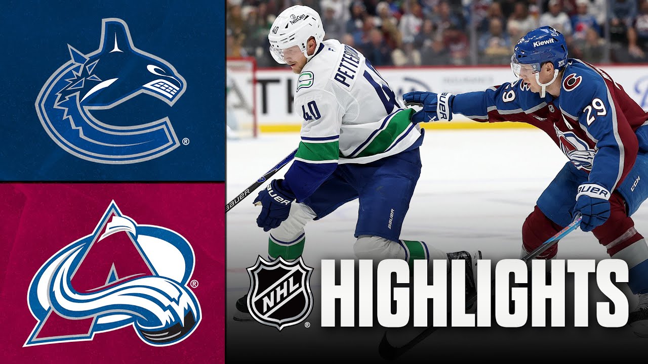 Canucks vs. Avalanche | NHL Highlights | December 02, 2025