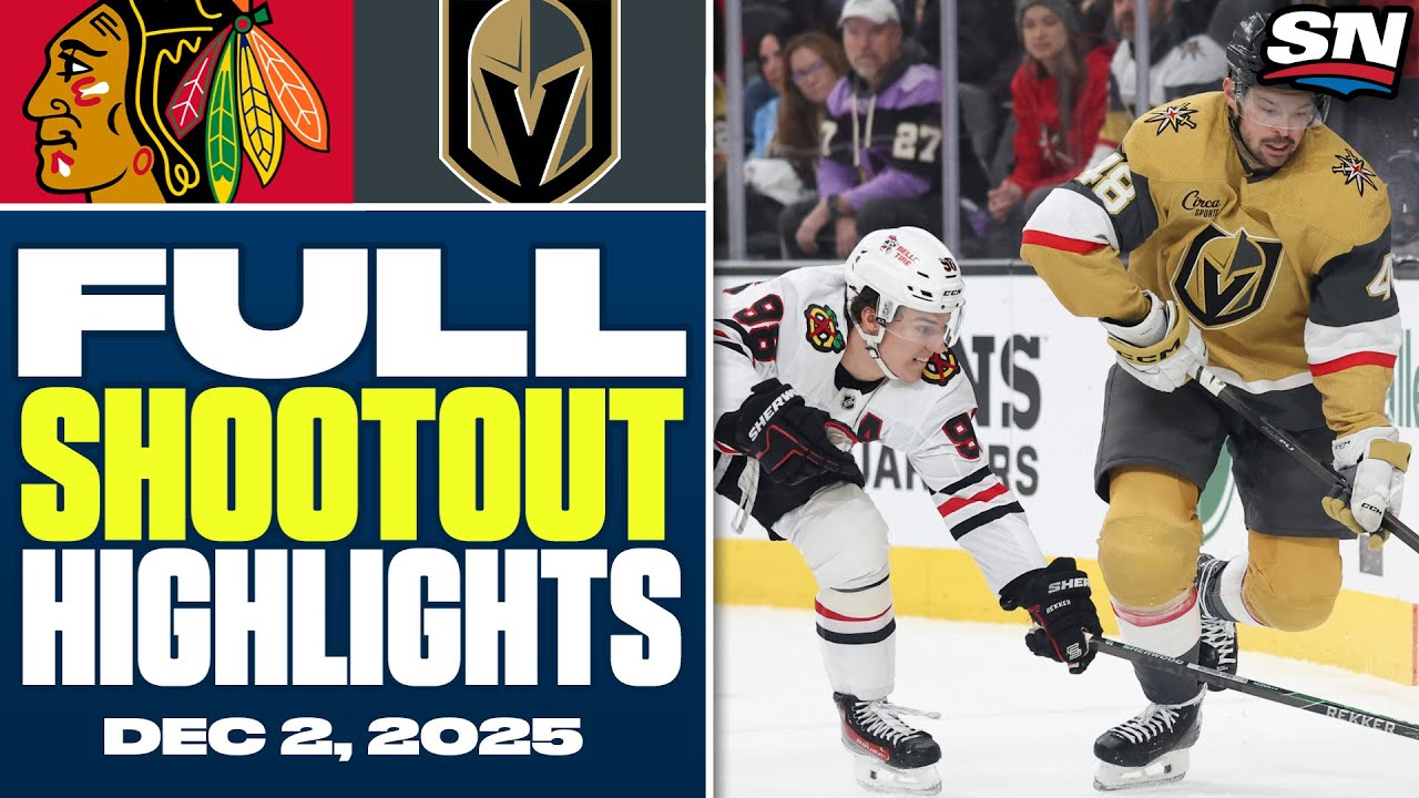 Blackhawks at Golden Knights | FULL Shootout Highlights - December 2, 2025
