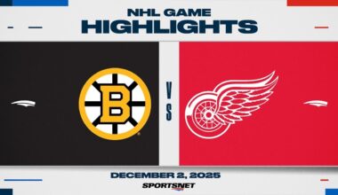 NHL Highlights | Bruins vs. Red Wings - December 2, 2025
