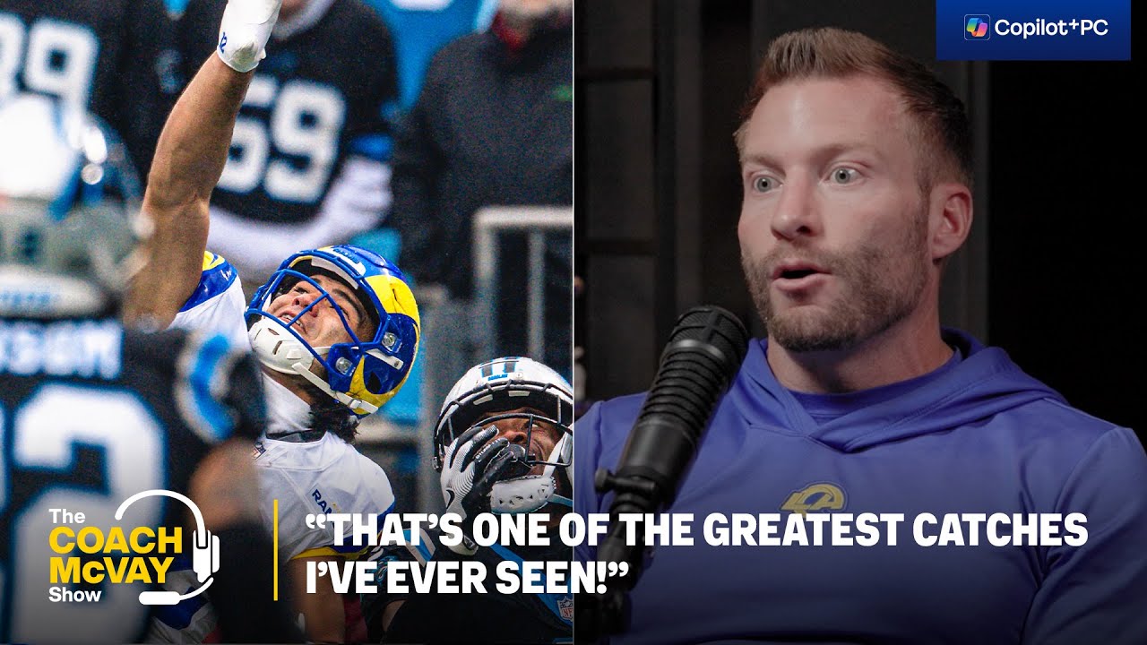 Sean McVay Reacts To Puka Nacua's One-Handed Catch, Discusses Handling Defeat & Managing Timeouts