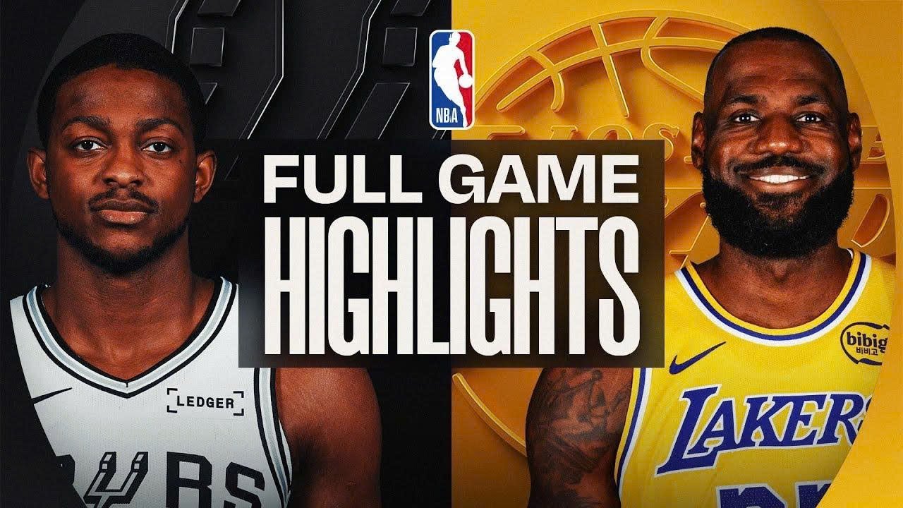 Los Angeles Lakers vs San Antonio Spurs Highlights Full Game - DEC 02 , 2025 | NBA