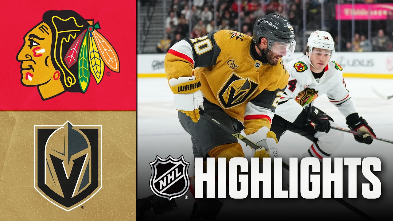 Blackhawks vs. Golden Knights | NHL Highlights | December 02, 2025