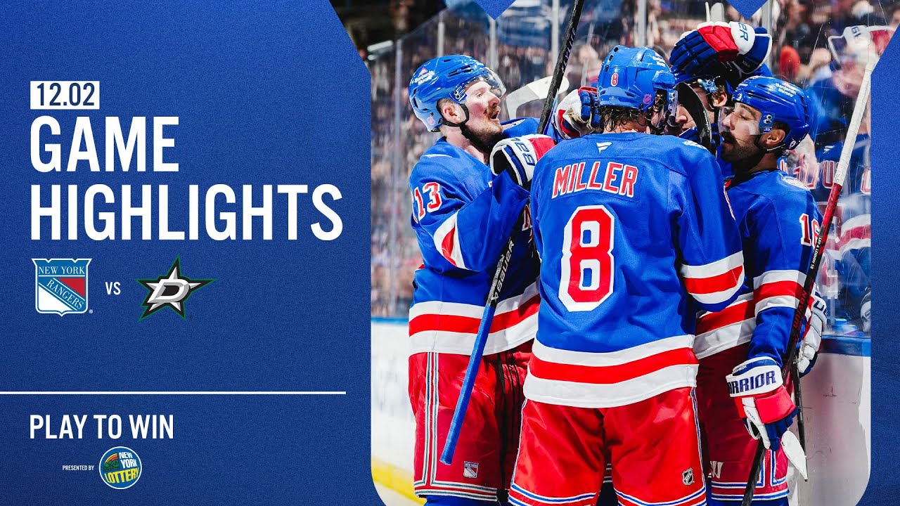 GAME HIGHLIGHTS | 2025-26: New York Rangers vs Dallas Stars (12/2/25)