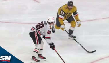 Blackhawks' Connor Bedard Goes Bar Down