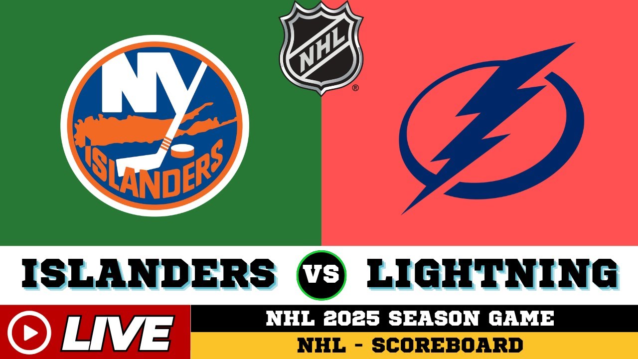 🔴LIVE : Tampa Bay Lightning Vs New York Islanders | NHL 2025 | NHL Live SCOREBOARD