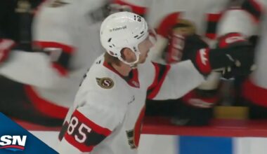 Senators' Jake Sanderson Tucks Home Cheeky Backhander vs. Canadiens