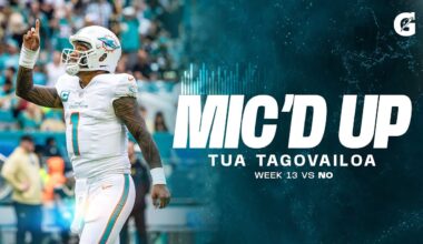 Tua Tagovailoa mic'd up during Week 13 win over New Orleans Saints | Miami Dolphins