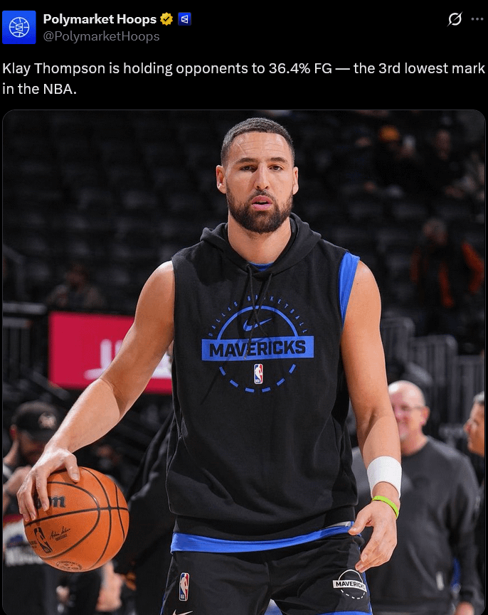 I knew Klay was holding up well on the defensive end, but...👀