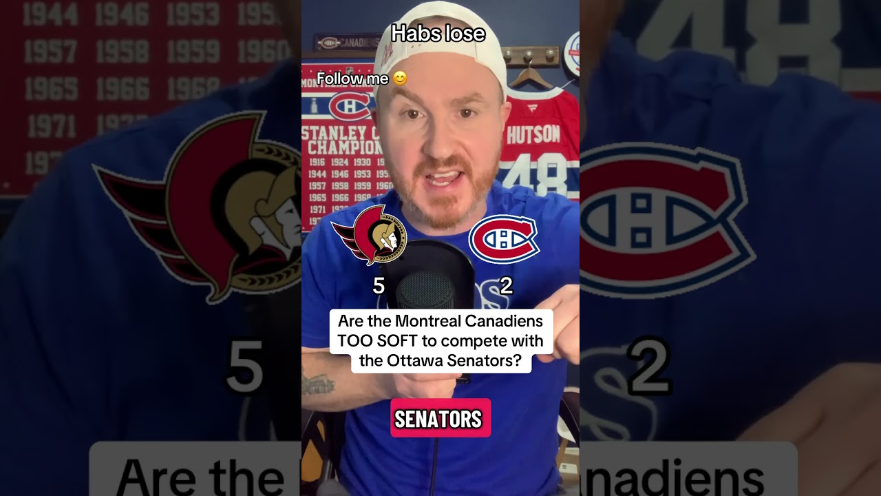 The Montreal Canadiens got embarrassed against the Ottawa Senators