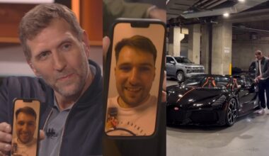 Luka Doncic FaceTimes Dirk Nowitzki to talk pulling up to game in Bugatti vs Mavs 😂