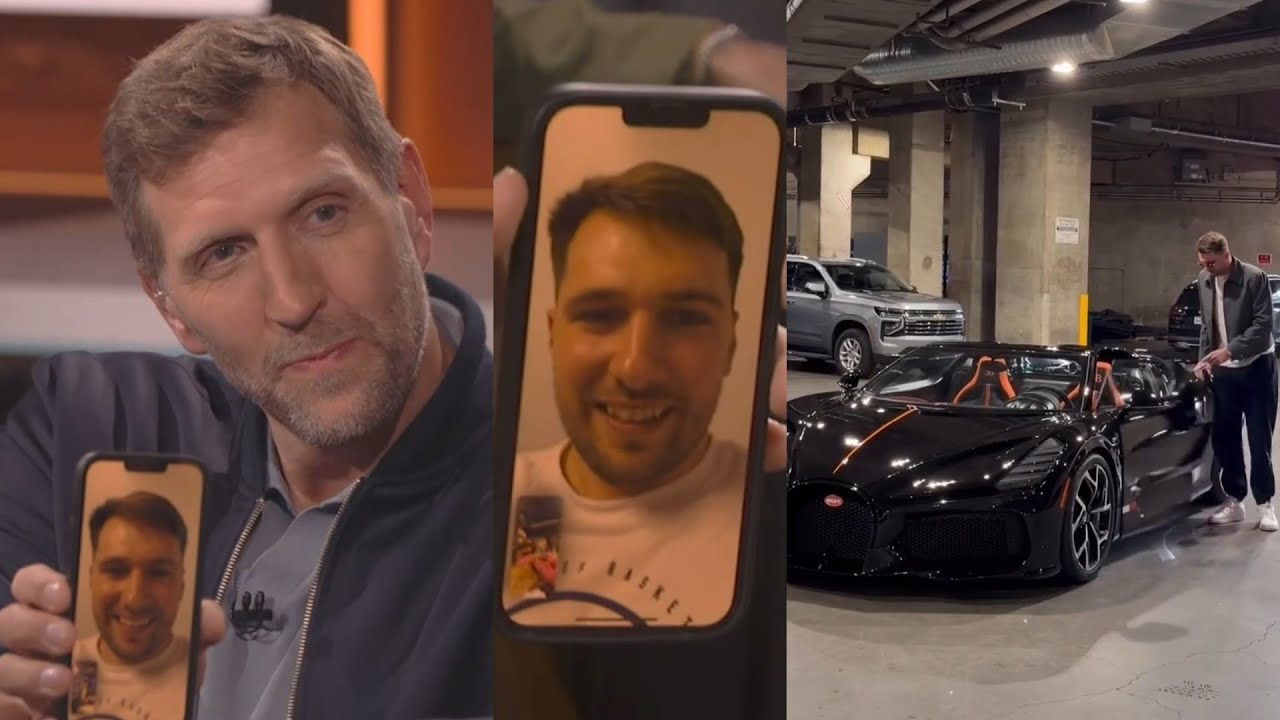 Luka Doncic FaceTimes Dirk Nowitzki to talk pulling up to game in Bugatti vs Mavs 😂