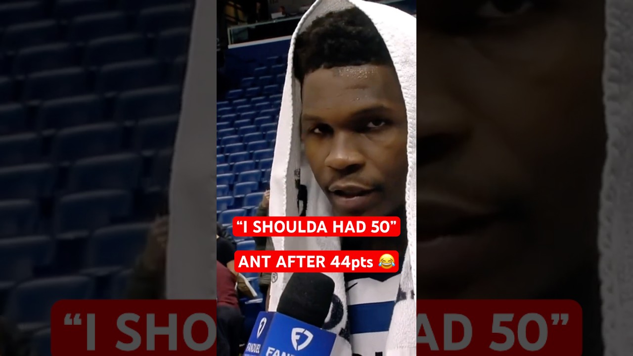 Anthony Edwards after 44pts "I shoulda had 50" 😂