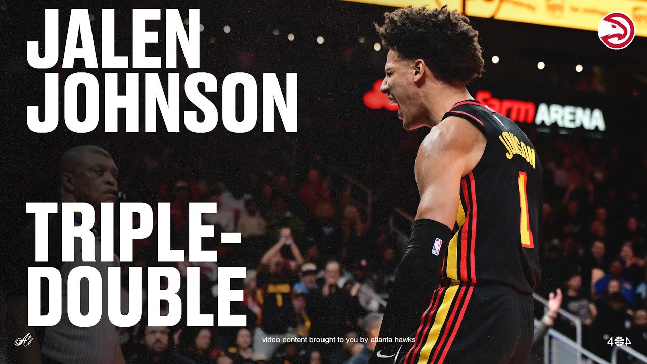 Jalen Johnson drops triple-double of 29 points, 12 rebounds, 12 assists in Hawks Win over Cavaliers