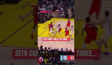 What a great moment between the Curry brothers as Seth makes his Warriors debut 🤩