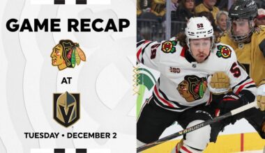 Blackhawks at Golden Knights Game Highlights | 12.2.25