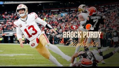 Brock Purdy's Best Plays from 2-TD Game vs. Browns | Week 13