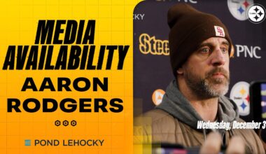 Aaron Rodgers Media Availability (Dec. 3) | Pittsburgh Steelers