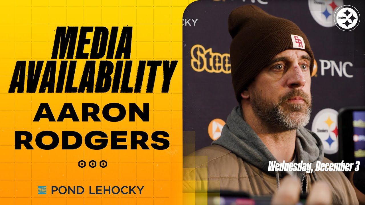 Aaron Rodgers Media Availability (Dec. 3) | Pittsburgh Steelers