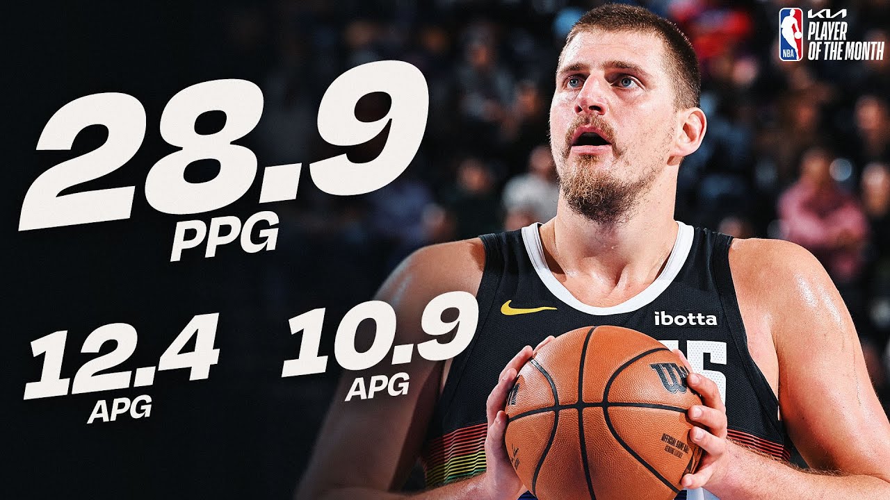 Nikola Jokić Named @kia Western Conference Player of the Month