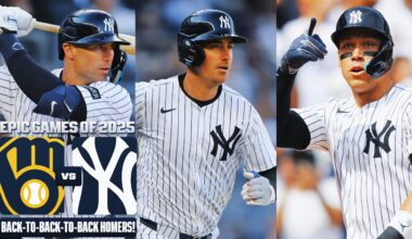 FULL GAME: Yankees homer on first 3 pitches of the game, an MLB first! (Brewers vs. Yankees)