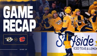 PREDS WIN: Game Highlights vs Calgary Flames: Dec. 2nd