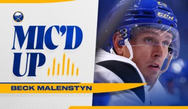 "Rock 'Em, Sock 'Em" | Beck Malenstyn Mic'd Up At Practice | Buffalo Sabres