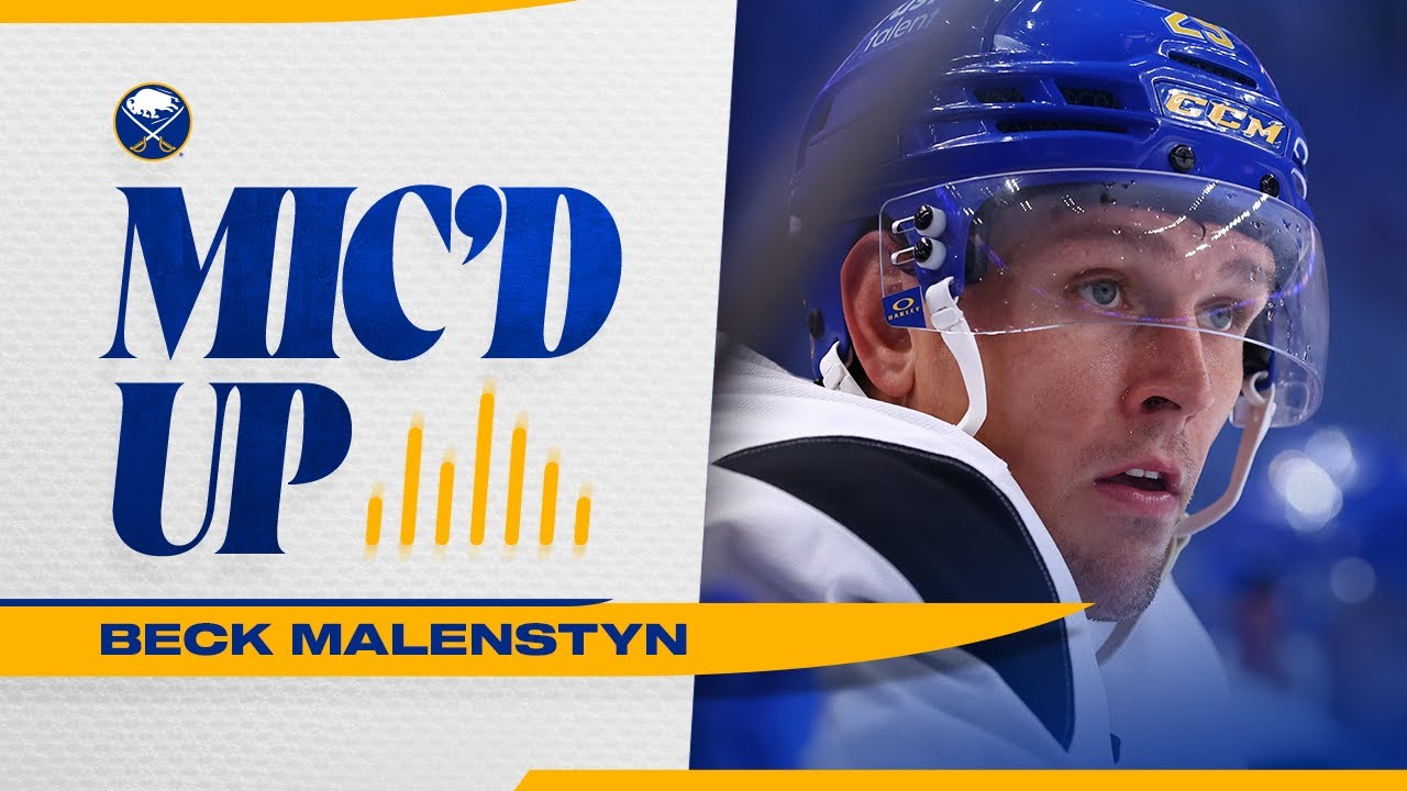 "Rock 'Em, Sock 'Em" | Beck Malenstyn Mic'd Up At Practice | Buffalo Sabres