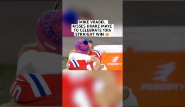 Mike Vrabel KISSES Drake Maye after New England Patriots win 10th straight game 🥹