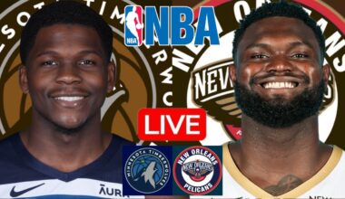 LIVE: MINNESOTA TIMBERWOLVES vs NEW ORLEANS PELICANS | NBA | PLAY BY PLAY | SCOREBOARD